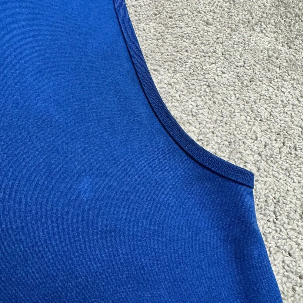 Nike Dri-FIT Sleeveless Training Tank Top Men XL Blue Active Shirt Swoosh GUC